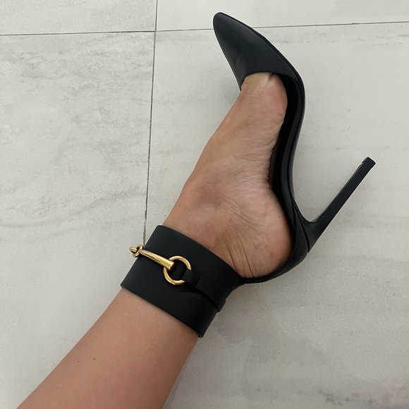 Gucci Shoes - Authentic Gucci ankle cuff horsebit heels